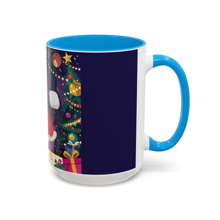 🎄❄️ The Christmas Snowball Dance Colorful Mug – Whimsical Holiday Fashion Fantasy