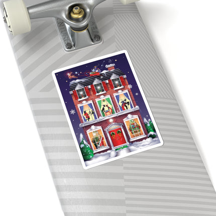 A Christmas Eve Celebration Kiss-Cut Stickers (4 Sizes)