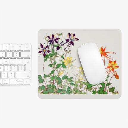 Aquilegia Flower by Tanigami Kônan Mouse Pad, Round and Rectangle
