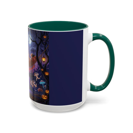 🌙🎃 Moonlit Mischief In The Pumpkin Grove Colorful Mug – Whimsical Halloween Fantasy