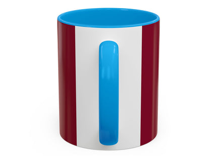 Elegant Holiday Woman with Gifts Colorful Mugs (11oz, 15oz)