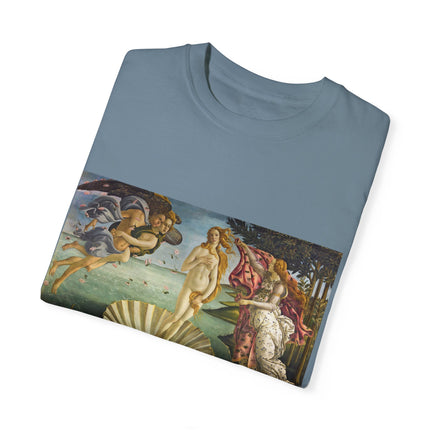 Birth of Venus by Sandro Botticelli Unisex Garment-Dyed T-shirt