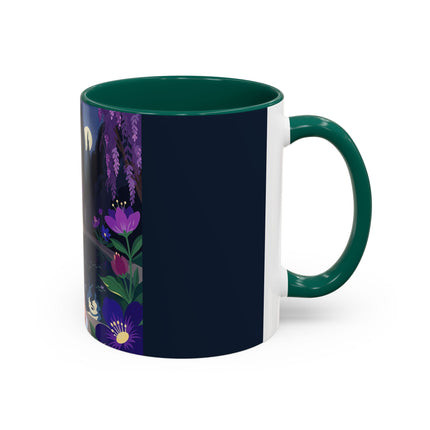 The Moonlit Garden Serenade Colorful Mugs – Art Deco Musical Elegance