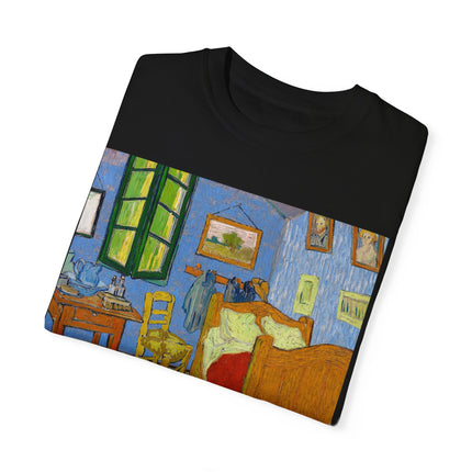 The Bedroom by Vincent van Gogh Unisex Garment-Dyed T-shirt
