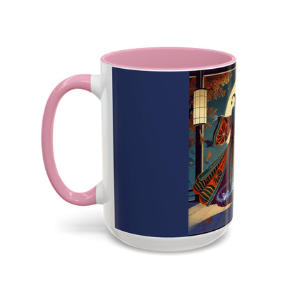 Court Magician with Ghost Butterflies Colorful Mugs (11oz, 15oz)