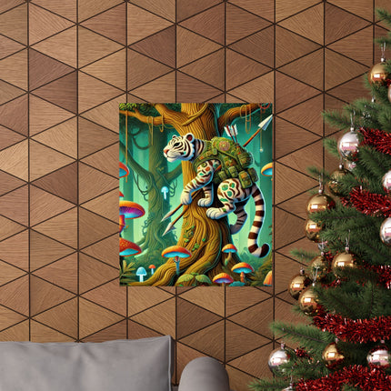 🐅🌿 Silent Stripes Matte Vertical Poster – Mystery, Stealth & Jungle Majesty