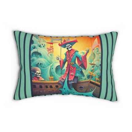 Skeleton Crew of the Misty Seas Spun Polyester Lumbar Pillow