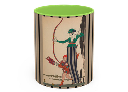 L'Arc Rouge by George Barbier Colorful Mugs (11oz, 15oz)