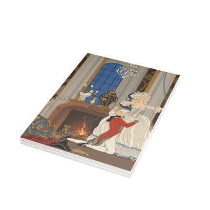 🔥🌹 L'Appât Postcards With Envelopes – George Barbier Art Deco Fireside Romance