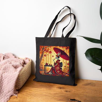Theatrical Harvest Rabbit Cotton Canvas Tote Bag