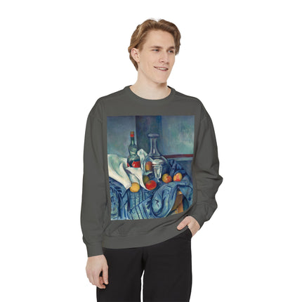 The Peppermint Bottle by Paul Cézanne Unisex Garment-Dyed Sweatshirt
