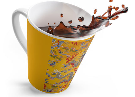 The Imperial 12-Symbol Robe, A Dragon's Regalia Latte Mug