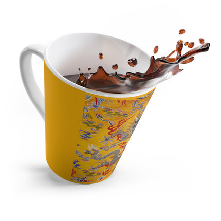 The Imperial 12-Symbol Robe, A Dragon's Regalia Latte Mug