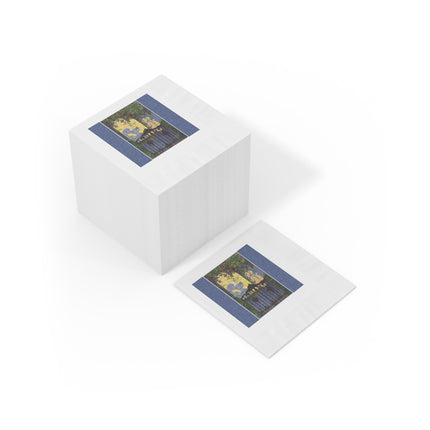 Whispers of Love White Coined Napkins