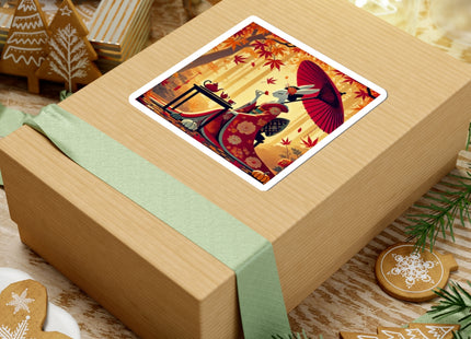 Theatrical Harvest Rabbit Kiss-Cut Stickers (4 Sizes)