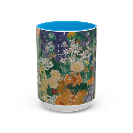 Flowers on the Mountain by August Babberger Colorful Mugs (11oz, 15oz)