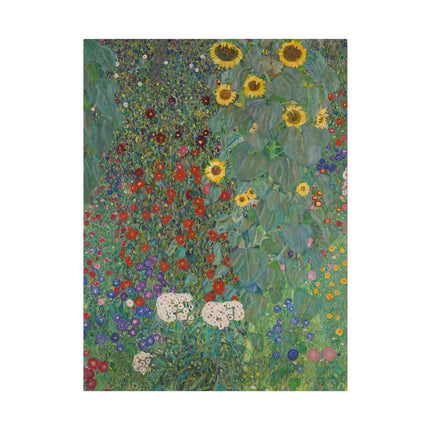Farm Garden with Sunflowers by Gustav Klimt Matte Canvas, Stretched, 0.75"