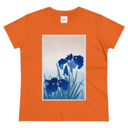Irises by Ohara Koson Women's Midweight Cotton Tee