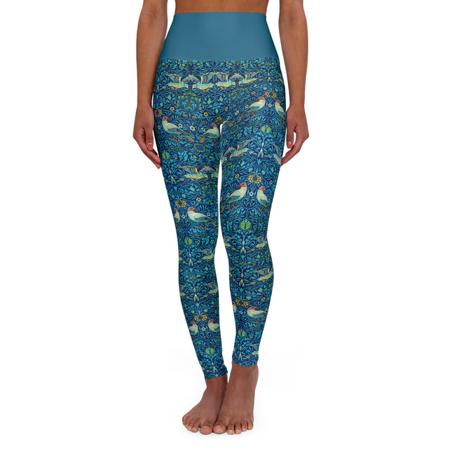 Bird by William Morris High Waisted Yoga Leggings (AOP)