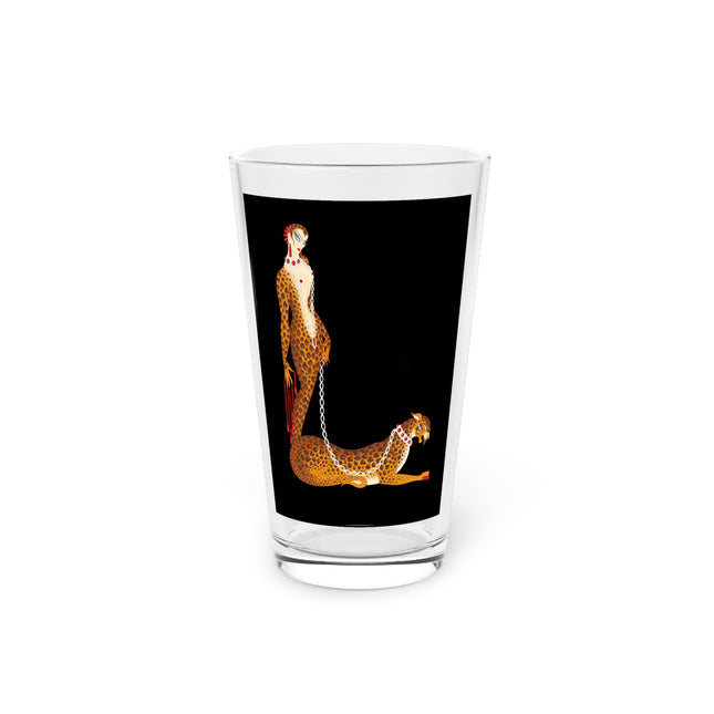 Leopard Queen Pint Glass – Wild Beauty & Art Deco Glamour