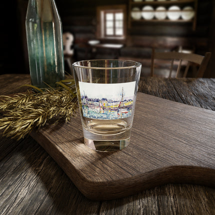Le Croisic by Paul Signac Shot Glass – Harbor Light & Impressionist Calm