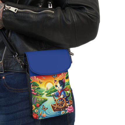 Sailor Kitten’s River Adventure Small Cell Phone Wallet