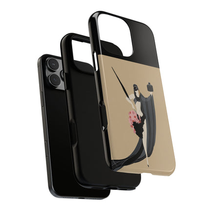 Dancer with Ink & Blossoms Phone Case – Elegant Grace & Artistic Poise
