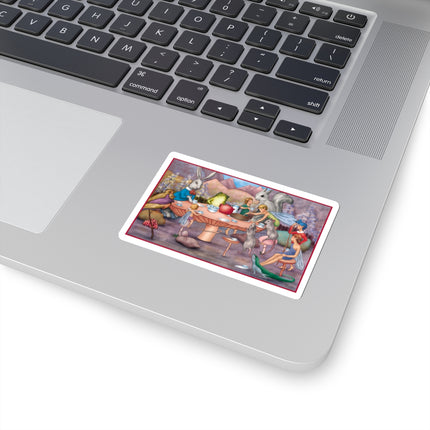 A Fairy's Whimsical Tea Party Kiss-Cut Stickers (4 Sizes)