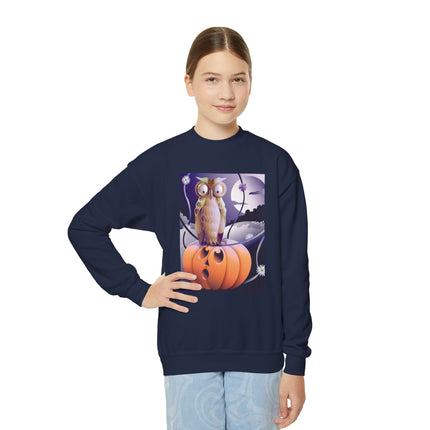 The Startled Pumpkin Youth Crewneck Sweatshirt
