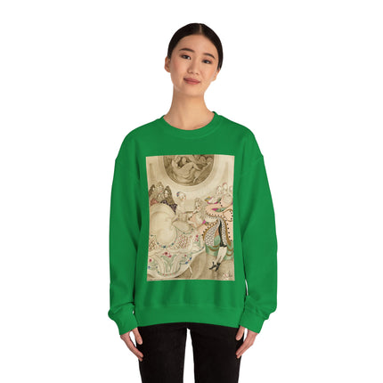Sur talons rouges (On Red Heels) pl 01 by Gerda Wegener Heavy Blend™ Crewneck Sweatshirt