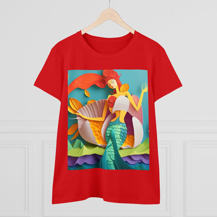 Charming Mermaid Women's Midweight Cotton Tee