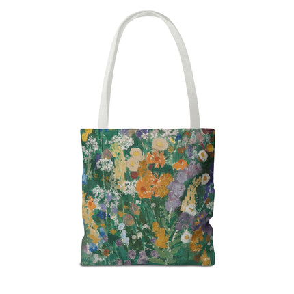 Flowers on the Mountain by August Babberger Tote Bag (AOP)