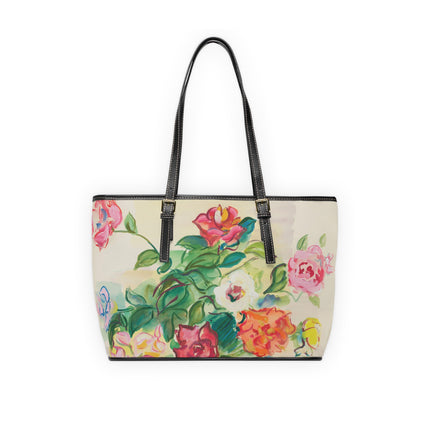 Bouquet de Roses by Raoul Dufy PU Leather Shoulder Bag
