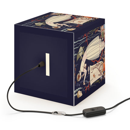 The Dazzling Little Fish by George Barbier Light Cube Lamp