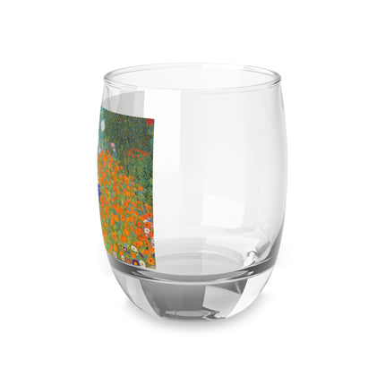 Cottage Garden by Gustav Klimt Whiskey Glass