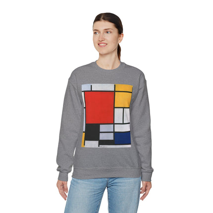 Composition with Red, Yellow, Blue, and Black by Piet Mondrian Heavy Blend™ Crewneck Sweatshirt