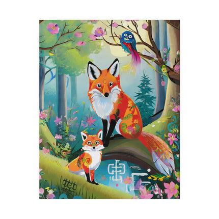 Mischievous Fox Matte Canvas, Stretched, 0.75"
