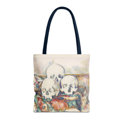 The Three Skulls by Paul Cézanne Tote Bag (AOP)