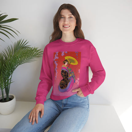 Enchanting Geisha Unisex Heavy Blend™ Crewneck Sweatshirt