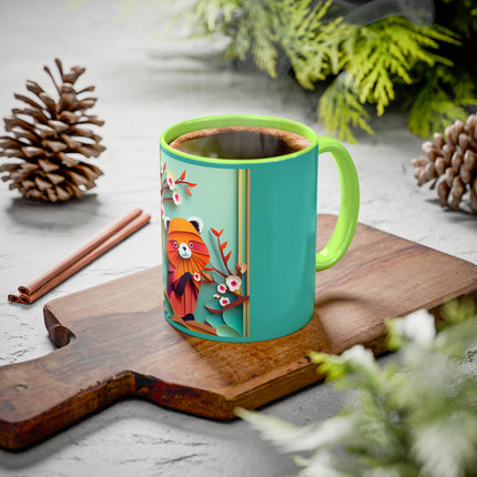 A Playful Red Panda Colorful Mugs (11oz, 15oz)