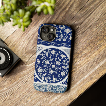 Blue Flower Pattern by Owen Jones Phone Cases