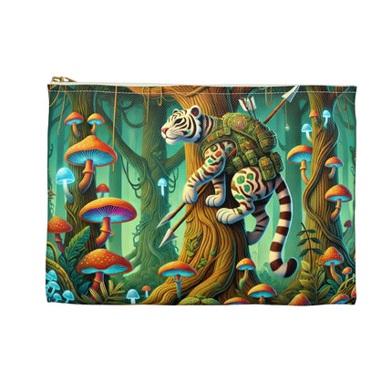 Silent Stripes Accessory Pouch – Stealthy Tiger & Misty Jungle