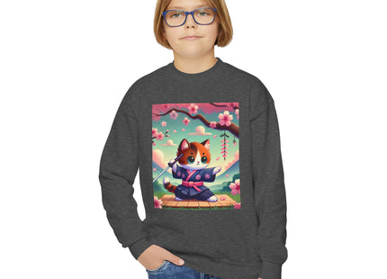 Samurai Kitten Youth Crewneck Sweatshirt