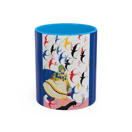 Flight of the Songbirds Colorful Mugs – Theatrical Whimsy & Colorful Harmony