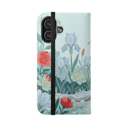 🌹💌 The Secret Rose Garden Courtship Flip Case – Art Deco Floral Romance