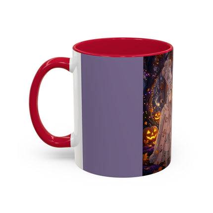 🎃🌙 The Midnight Court Of Pumpkin Grove Colorful Mug – Elegant Halloween Masquerade