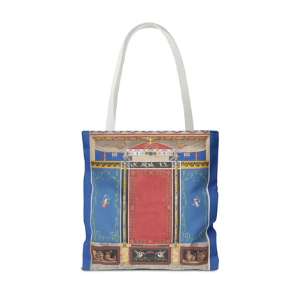 Trompe L’Oeil Designer Tote Bag – Columns, Swans and Vases (AOP)