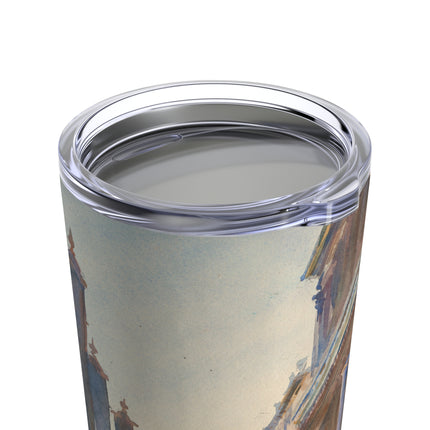 Gondola Moorings on the Grand Canal by John Singer Sargent Tumbler 20oz