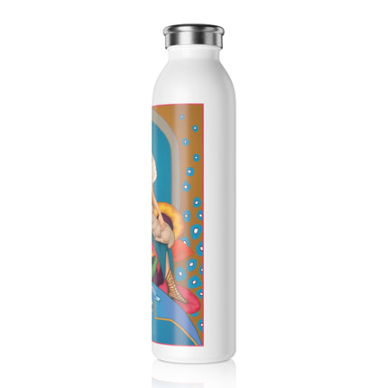 April & Diamond (from the Gem Series) by Sofia Chiostri Slim Water Bottle