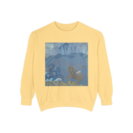 The Duel by Nicholas Roerich Unisex Garment-Dyed Sweatshirt